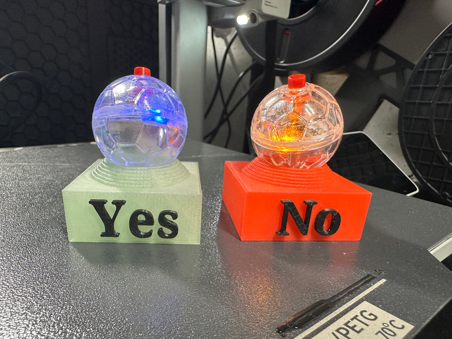 Yes/No Cat Ball Holders